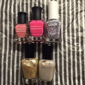 5-pc Brand-New Deborah Lippmann, Color Club, Zoya